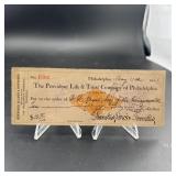 1901 Philadelphia Trust Company Currency
