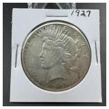 1927 Peace Silver Dollar