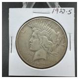 1927-S Peace Silver Dollar