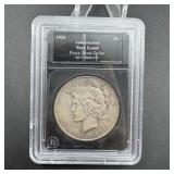 1924 Peace Silver Dollar