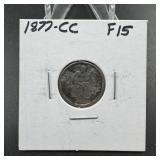 1877-CC Seated Liberty Silver Dime