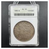 1898 Morgan Silver Dollar Soapbox AU58