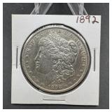 1892 Morgan Silver Dollar