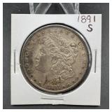 1891-S Morgan Silver Dollar
