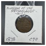 1838 Kingdom of the Netherlands Coin