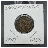 1859 Danish West Indies Coin