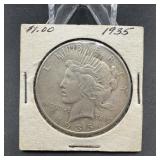 1935 Peace Silver Dollar