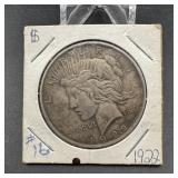 1922 Peace Silver Dollar
