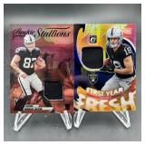 Raiders Rookie Football Patch Card Lot