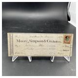 1874 Moore Simpson Company Bankers Currency