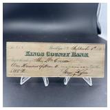 1888 Kings County Bank Currency