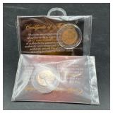 Gold-Plated & Copper 1943 Lincoln Cents