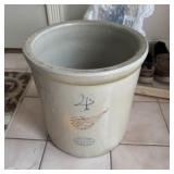 4-Gallon Red Wing Crock w/ Approx. 4" Wing