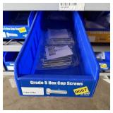 Bolt bin containing assorted hardware and bolts/Mi