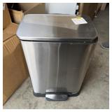 Kohler stainless steel foot pedal trash can. See p