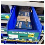 Bolt bin containing assorted hardware and bolts/Mi