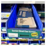 Bolt bin containing assorted hardware and bolts/Mi