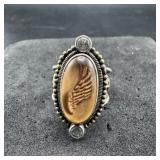 Native American Sterling Silver Ring  Size 6 3/4
