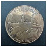 F-15 Eagle 1 oz Copper Round