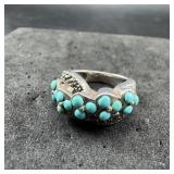 Chapel Zenray Sterling Silver Turquoise Ring  Siz