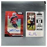 Two Football Autograph Cards