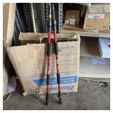 Two Lipman High Point extendable broom handles. Se