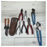 Large Lot of Pliers & Channel Locks
