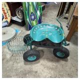 Pull-Behind Wagon with Metal Seat