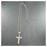 Sterling Silver Cross Pendant Necklace ï¿½ 5 Grams ï¿½