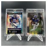 Lot of 2 Justin Jefferson Rookie Football Cards