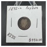 1895-O Key Date Barber Dime