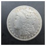 1891-cc Morgan Silver Dollar