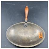 Rogers Silverplate Oval Serving Tray with Wood Han