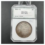 1884-O Morgan Silver Dollar - Graded MS63