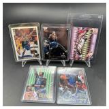 Lot of 5 Kevin Garnett Rookie Basketball Cards