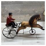 1995 Folk Art Horse & Buggy Racing Cart with Drive