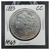 1883-CC Morgan Silver Dollar