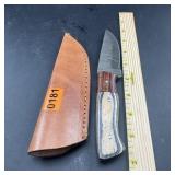 8 in. Hunting Knife with Leather Sheath