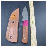 8 in. Hunting Knife with Leather Sheath