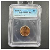 2009-D Lincoln Cent - Graded MS65