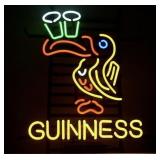 Guinness Toucan Irish Beer 20"x16" Real Glass Neon