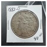 1882-O Morgan Silver Dollar