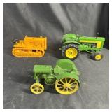 Two John Deere Tractors & John Deere Crawler