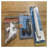 Screen Door Cylinder Latch & Flash Bracket