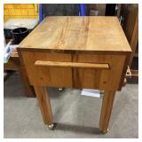 Heavy-Duty Butcher Table ï¿½ 24 x 24 x 32 ï¿½ Drawer &