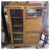 Rare Antique Quarter-Sawn Secretary / Bookcase Des