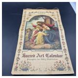 1938 Antique Religious Calendar