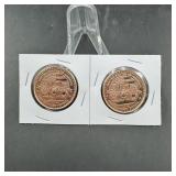 Copper Rounds ï¿½ Various Sizes & Designs ï¿½ 2 Times