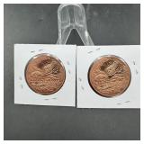 Copper Rounds ï¿½ Various Sizes & Designs ï¿½ 2 Times