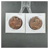 Copper Rounds ï¿½ Various Sizes & Designs ï¿½ 2 Times